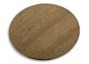 Solid Wood Round Dining Table For 4 - 6 Persons with Geometric Base - Iona